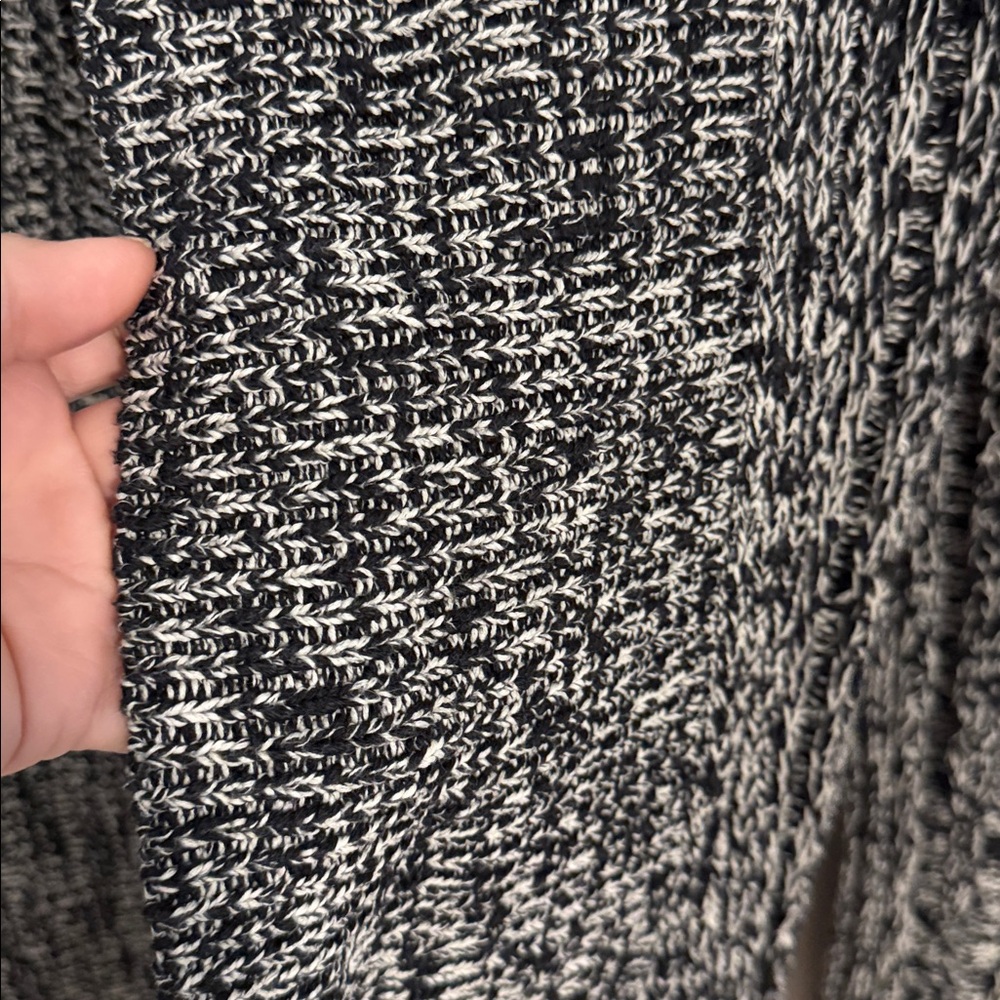 Anthropologie black/grey cotton cardigan women’s size XS - Picture 3 of 5
